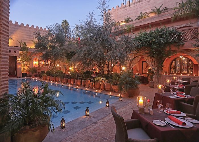 Restaurant at La Maison Arabe, Marrakesh