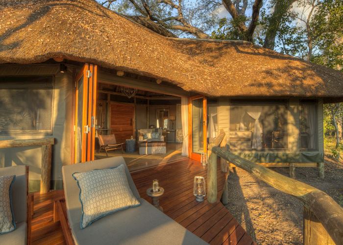 Camp Moremi bedroom deck