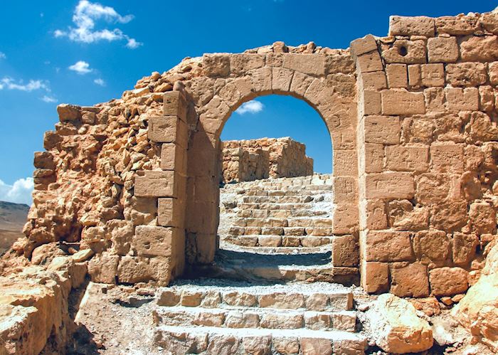 Shattered the Gateway to Masada ruins