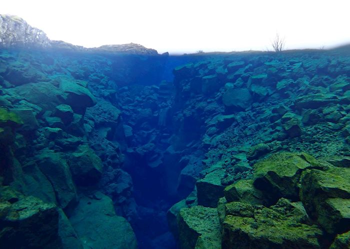Snorkel at Silfra in Þingvellir National Park