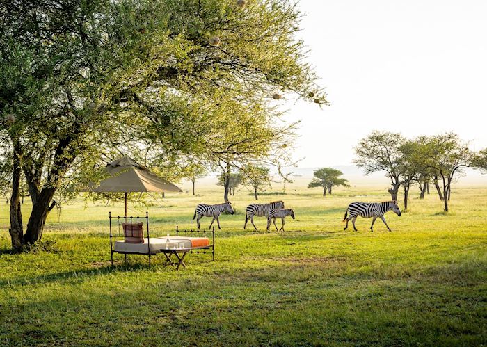 Relaxing at Sabora Tented Camp