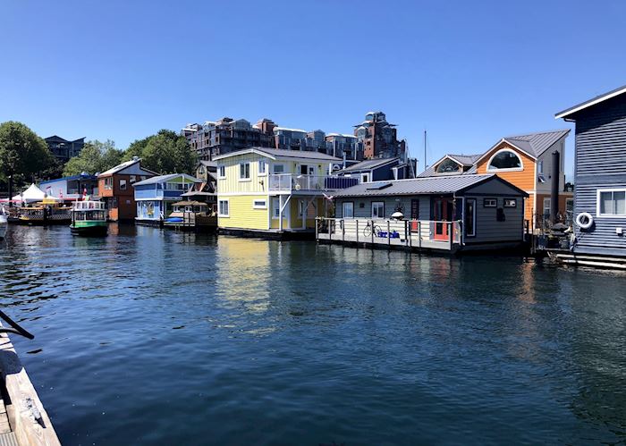 Houseboats at Fisherman's Wharf, Victoria, British Columbia, Canada