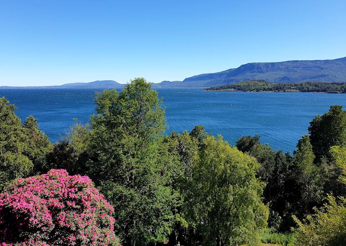 View of Villarica Lake from Antumalal