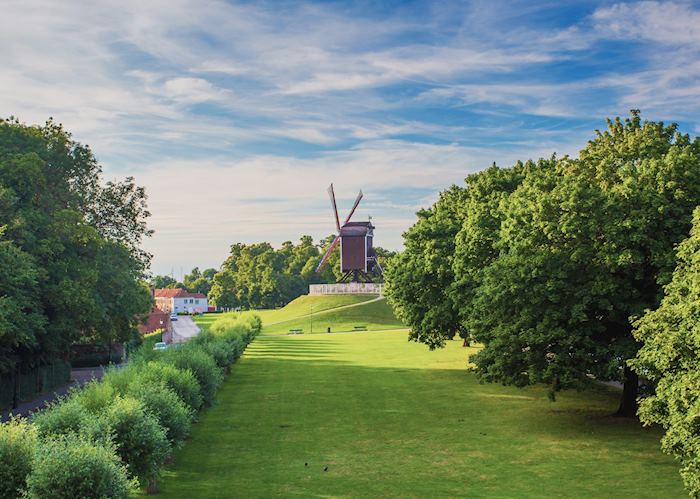 Windmills outside of Bruges, Belgium