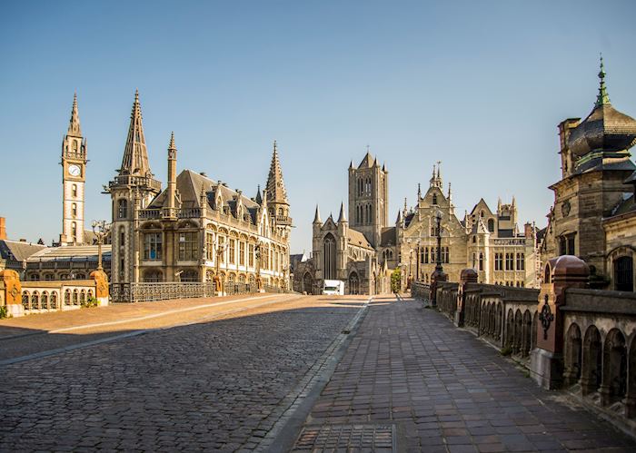 Historic district of Ghent, Belgium