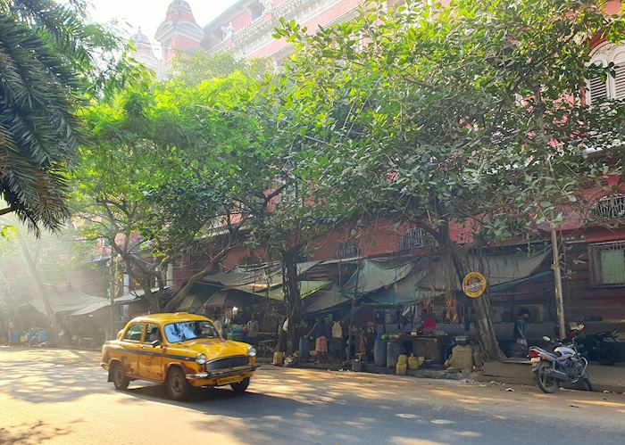 Early morning sunlight off Strand Road Calcutta