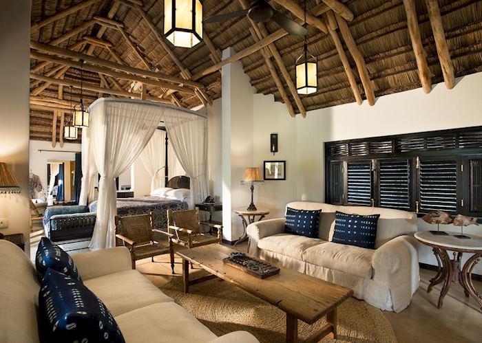 Family room, Benguerra Island, Bazaruto Archipelago