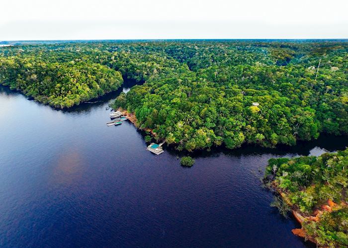Anavilhanas Lodge from above