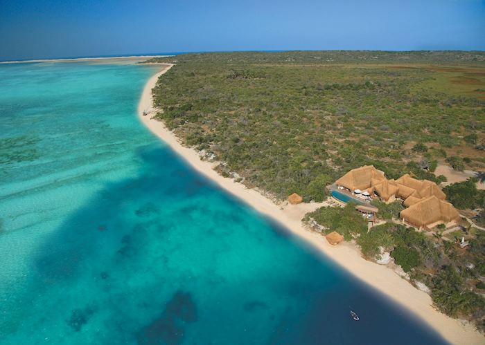 Aerial view of Azura, Bazaruto Archipelago