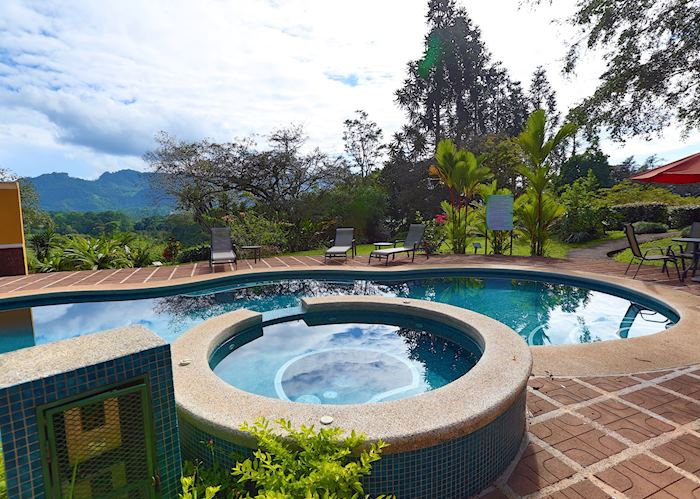 The pool at Villa Florencia, Turrialba