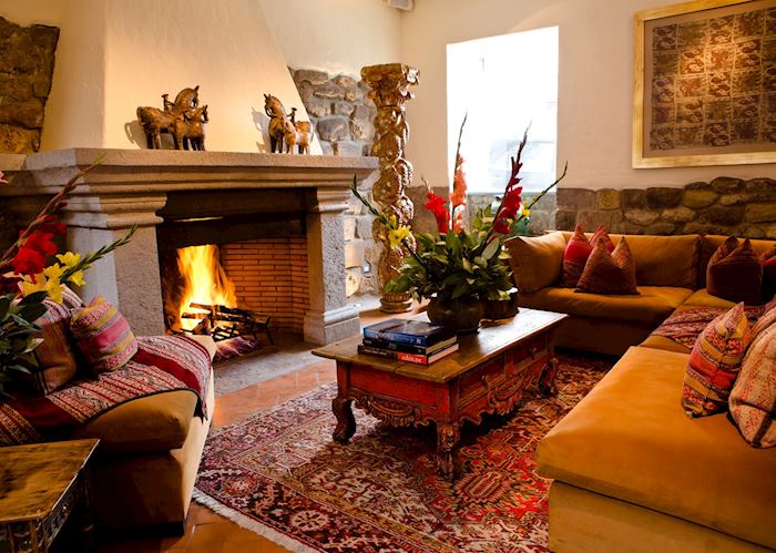 The lobby at La Casona, Cuzco