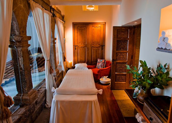 Massage room at La Casona, Cuzco
