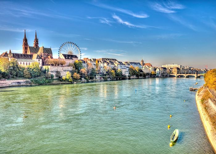 The Rhine River flows through Basel