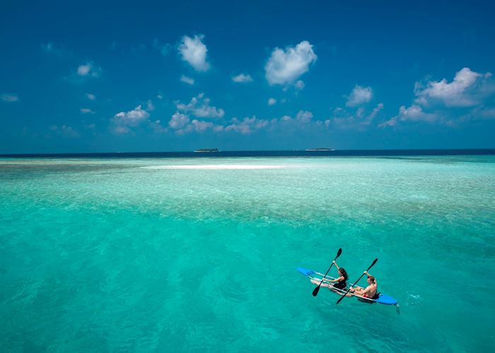 Kayaking at Baros, Maldive Island