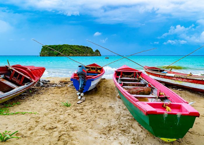 Jamaican fishing boats