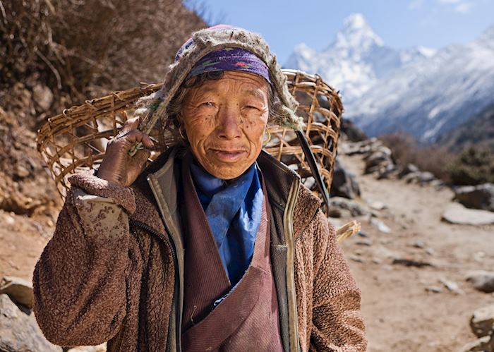 Old woman in Nepal