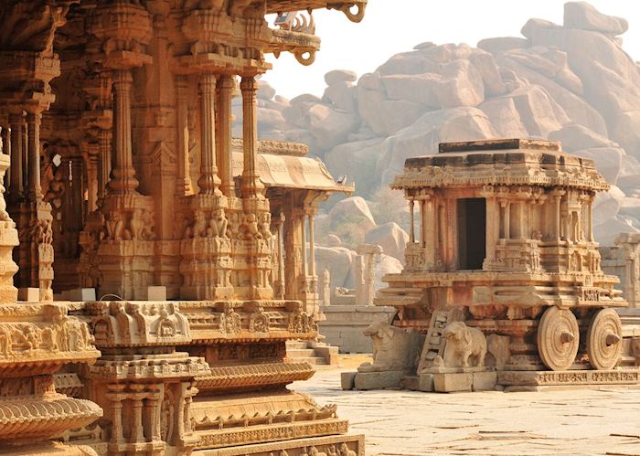 Ancient ruins in Hampi