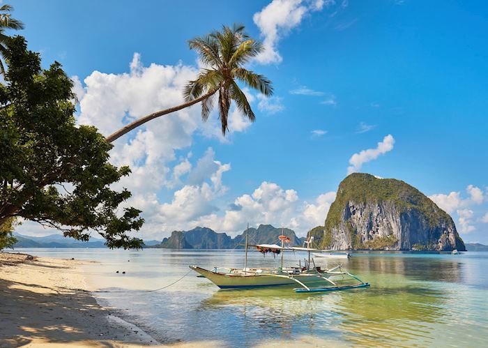 Secluded beach in Palawan