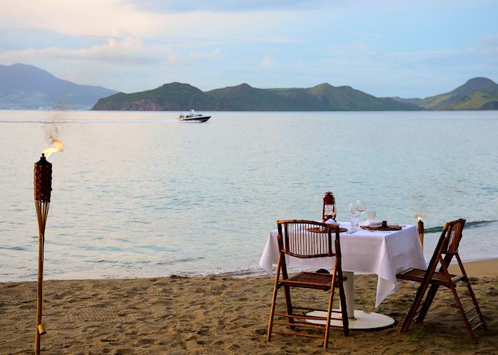 Beachside dining at Montpelier