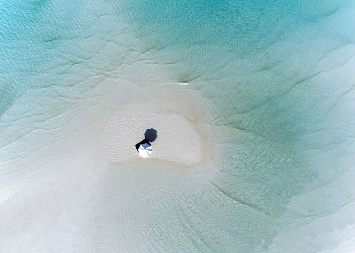 Sand bar at Amanpulo