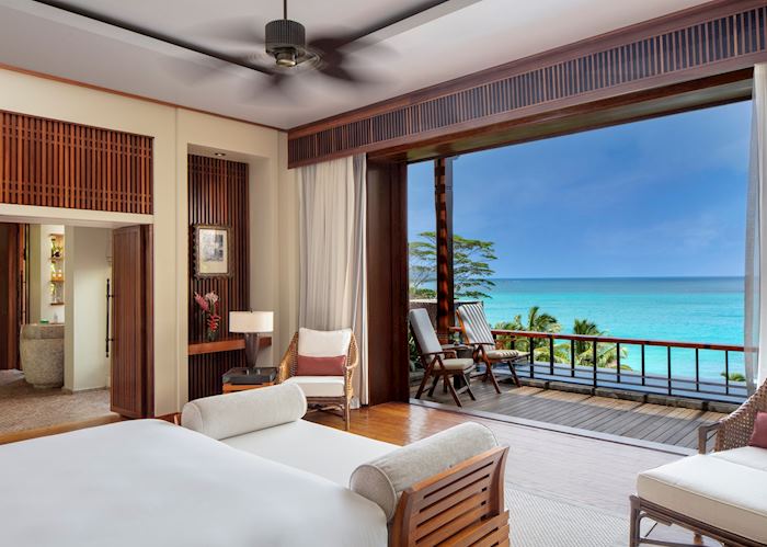 The view from an Ocean View Pool Villa at Anantara Maia Seychelles Villas