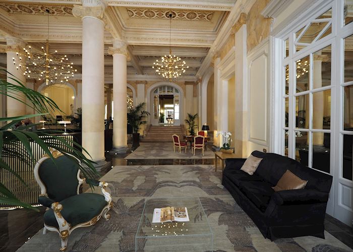 Étiquette De Bagage Vintage - Grand Hotel Et De La Ville, Trieste, Italie - 1950