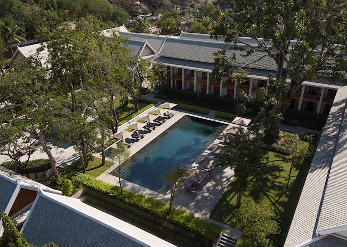 Aerial view of the pool, Avani Luang Prabang