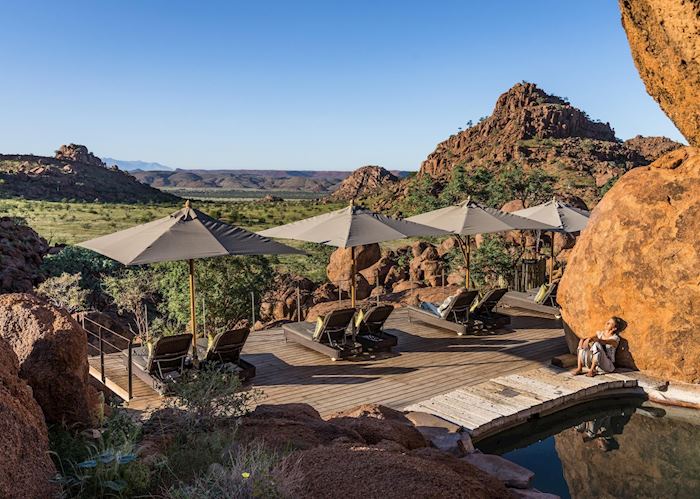 Lounging deck, Mowani Mountain Camp