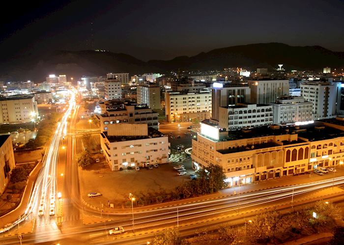 City view at night, Muscat