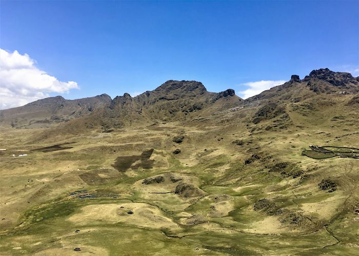 High altitude landscape in the Sacred Valley