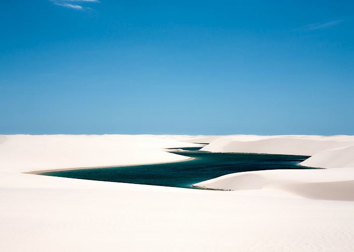 Blue lagoons in the Lençóis Maranhenses National Park