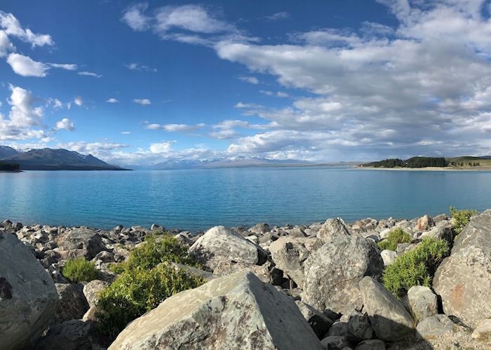 View over Mount Cook and Lake Pukaki