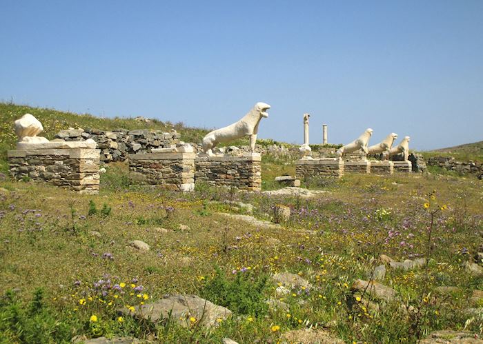Lion statues, Delos