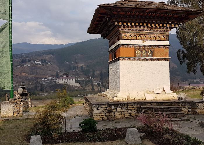 View from Gangtey Palace, Paro, Bhutan