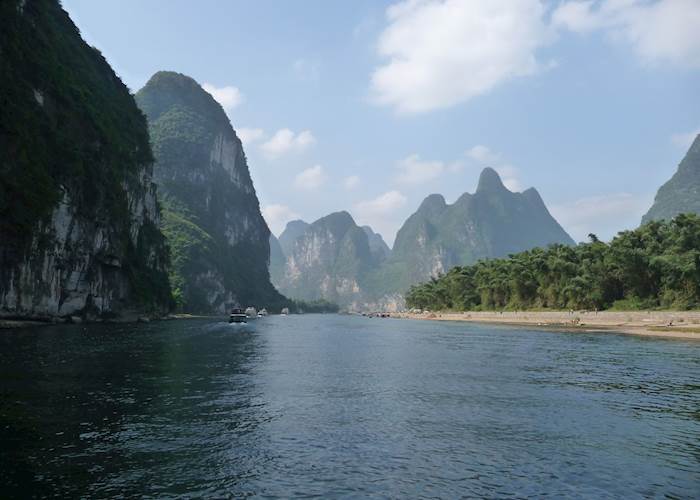 Limestone scenery along the Li River, Guilin
