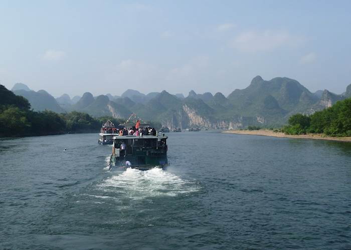 Shared boat journey along the Li River, Guilin