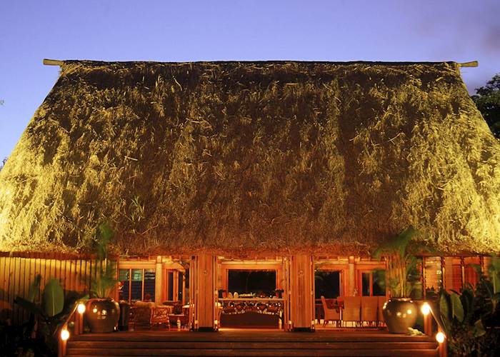 The restaurant at Namale Resort, Vanua Levu