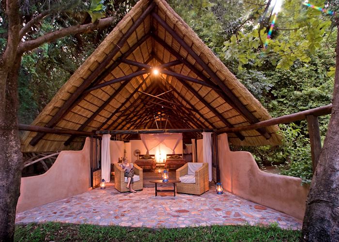 Standard chalet, Nkwali Safari Camp, South Luangwa National Park