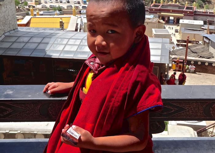 Young monk at the Songzanlin Monastery