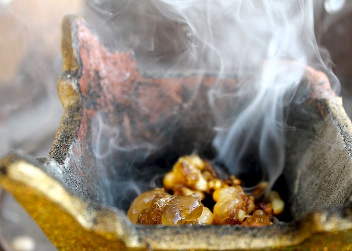 Frankincense burning in Salalah