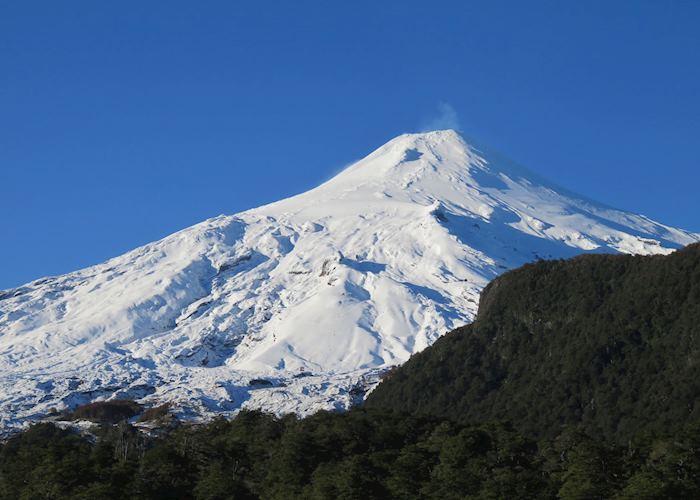 Smoking Villarrica Volcano
