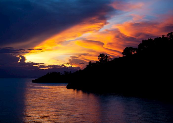 Sunset over Lake Kivu, Rwanda