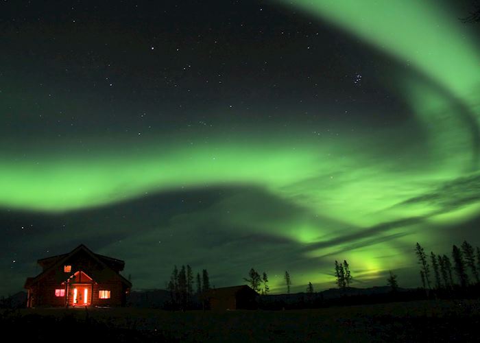 Aurora Borealis above Trading Post