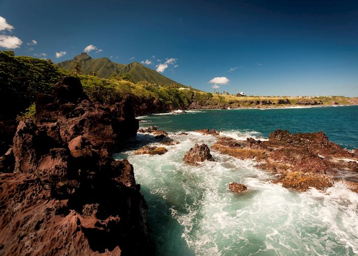 Black rocks of Saint Kitts