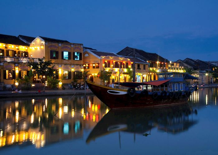 Hoi An riverfront at night