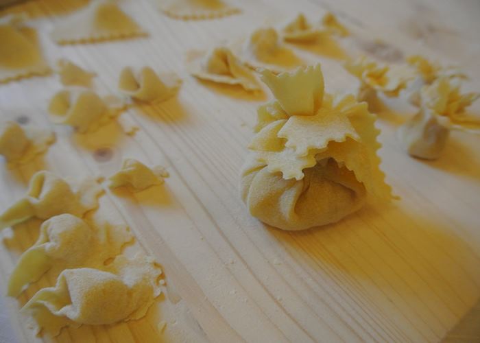 Pasta making at Castello di Meleto
