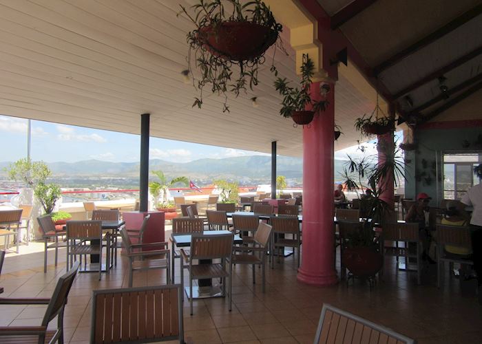 Roof terrace and bar at Hotel Casa Granda