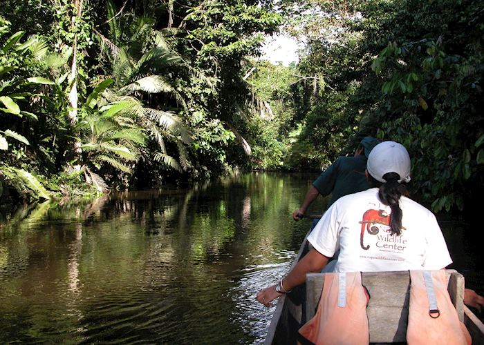 Canoe trip to Napo Wildlife Centre, Ecuador