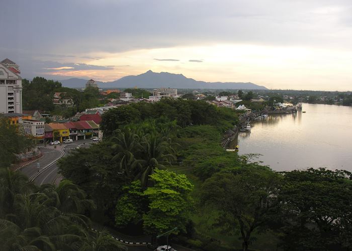View of the Sarawak River from the Kuching Hilton