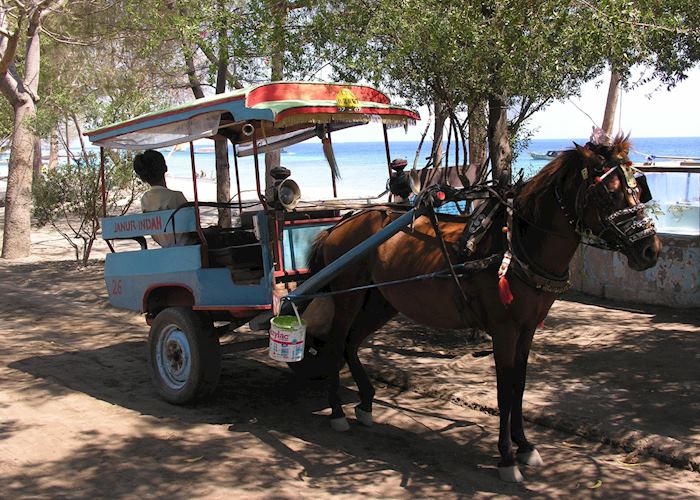 Transport on Gili Trawangan, Indonesia